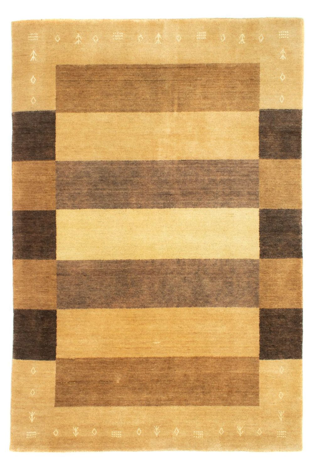 Alfombra Gabbeh - Softy - 229 x 164 cm - beige oscuro