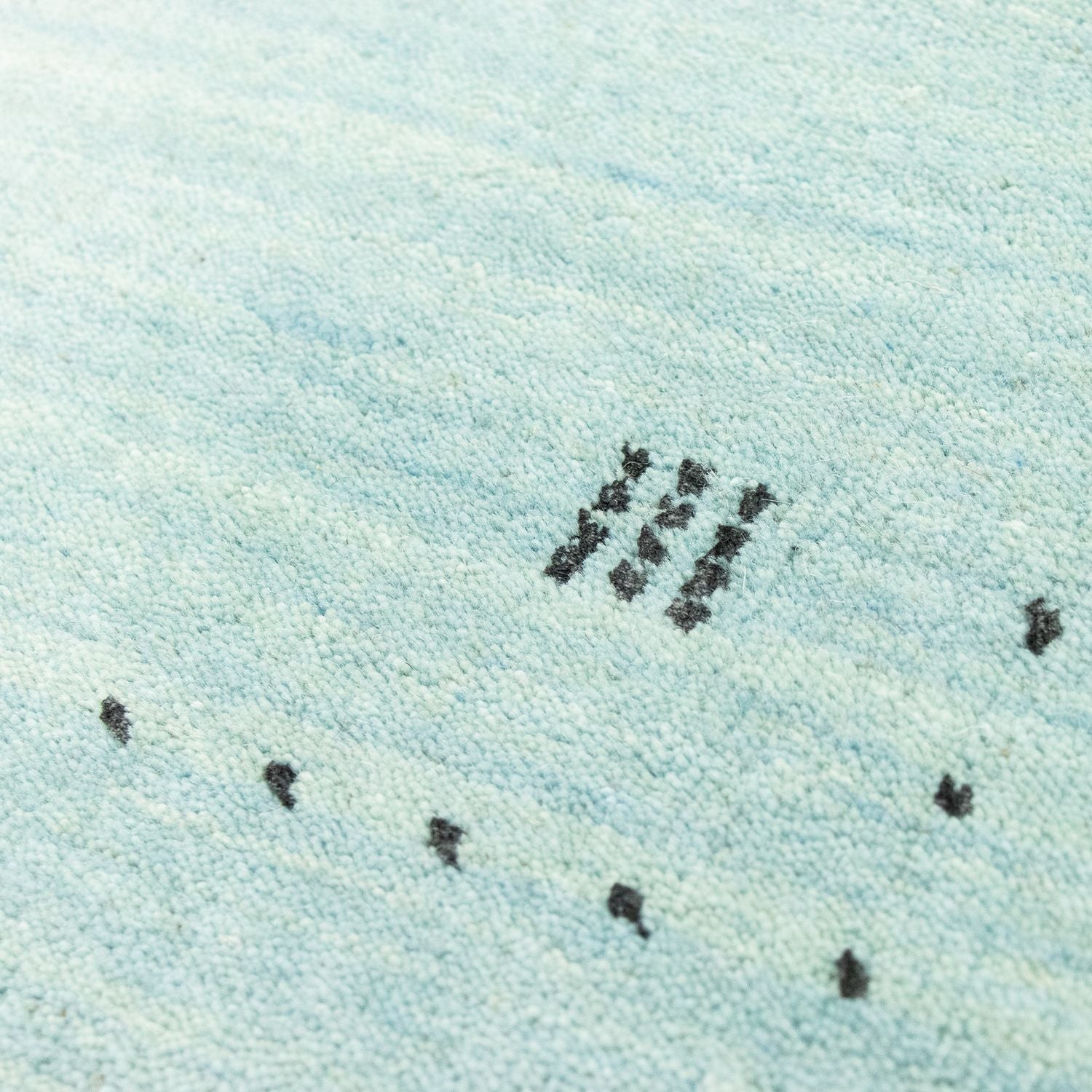 Alfombra Gabbeh - Softy - 142 x 73 cm - azul claro