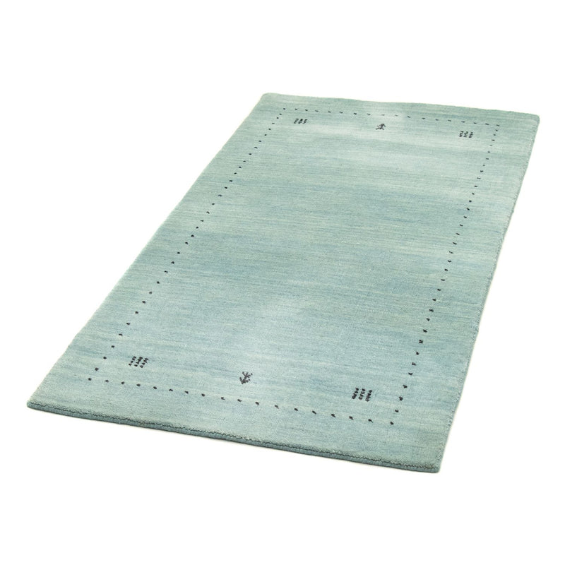 Alfombra Gabbeh - Softy - 142 x 73 cm - azul claro