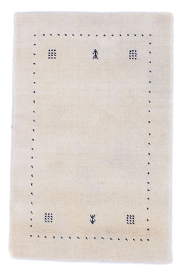 Alfombra Gabbeh - Softy - 90 x 60 cm - blanco natural