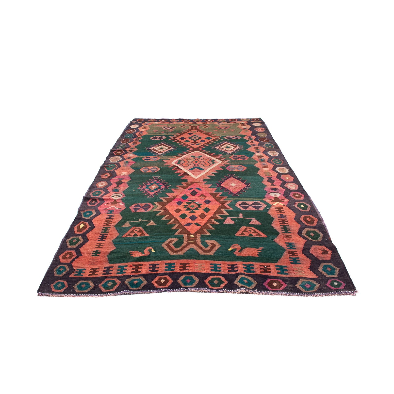 Alfombra Kelim - Antigua - 310 x 175 cm - multicolor
