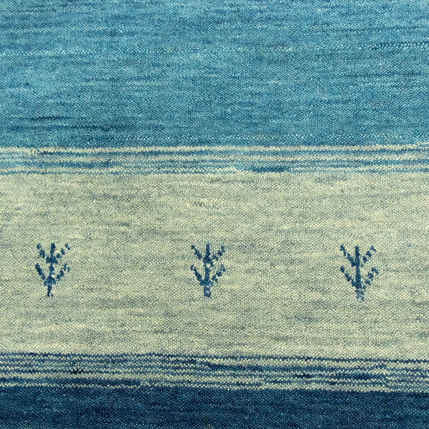 Alfombra Gabbeh - Softy - 203 x 144 cm - azul