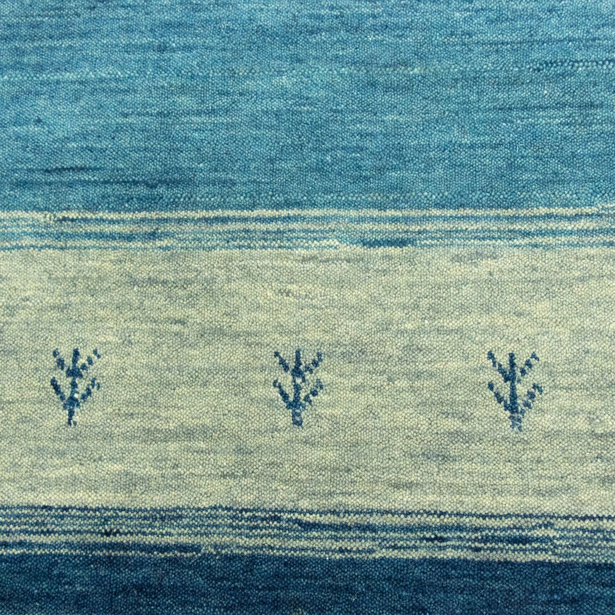 Alfombra Gabbeh - Softy - 203 x 144 cm - azul