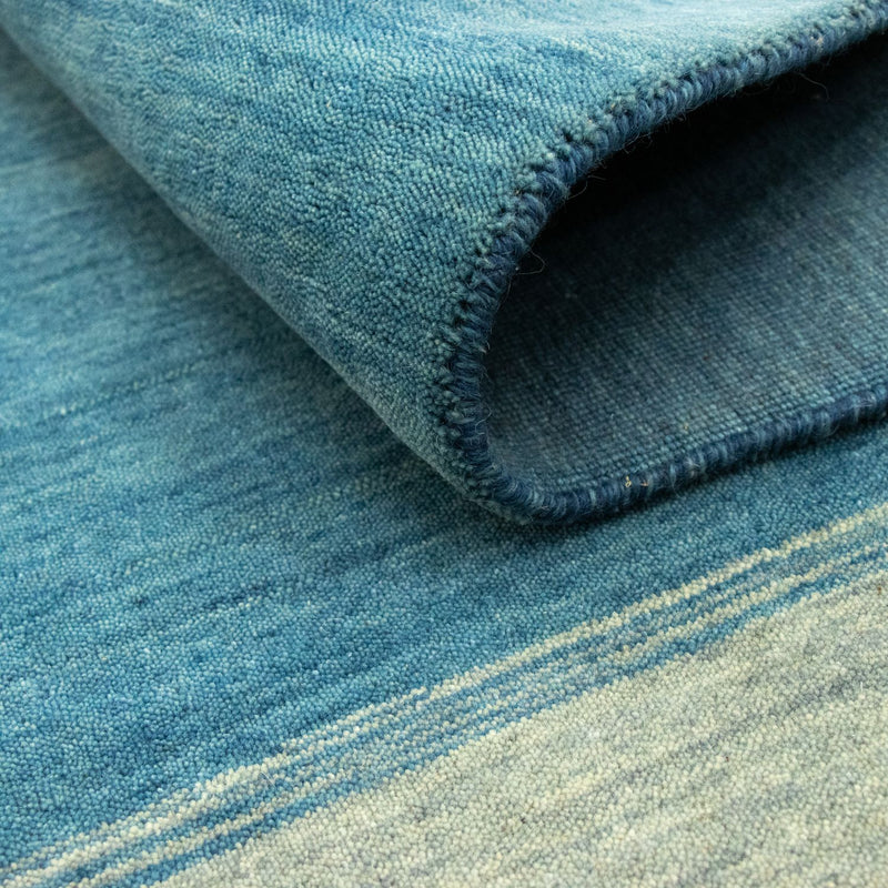 Alfombra Gabbeh - Softy - 203 x 144 cm - azul