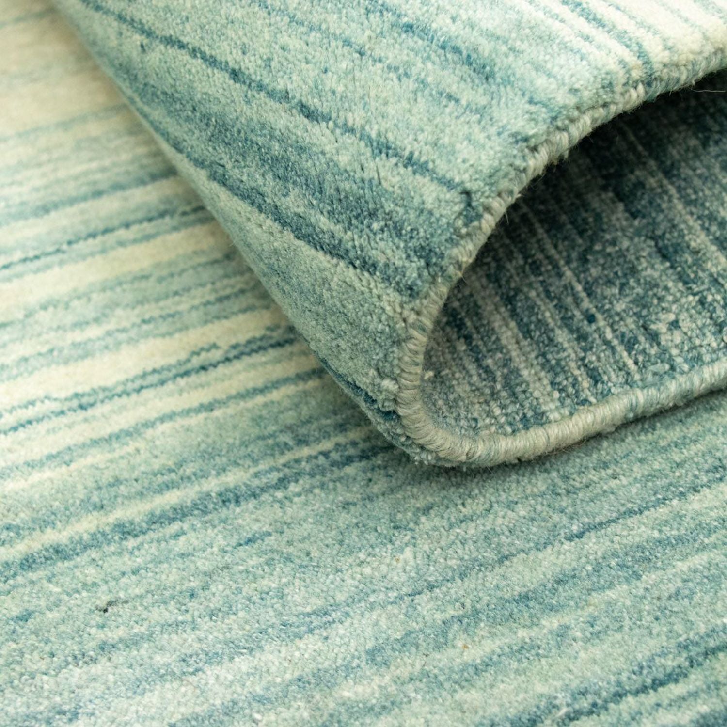 Alfombra Gabbeh - Softy - 195 x 144 cm - azul claro