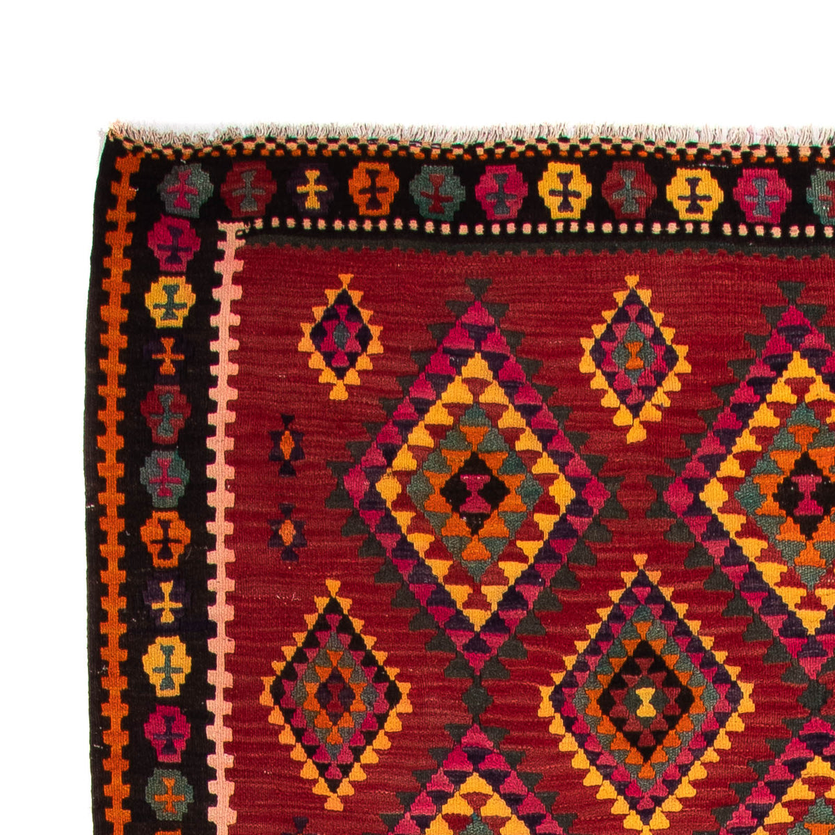 Kilim antiguo Alfombra 147x390cm