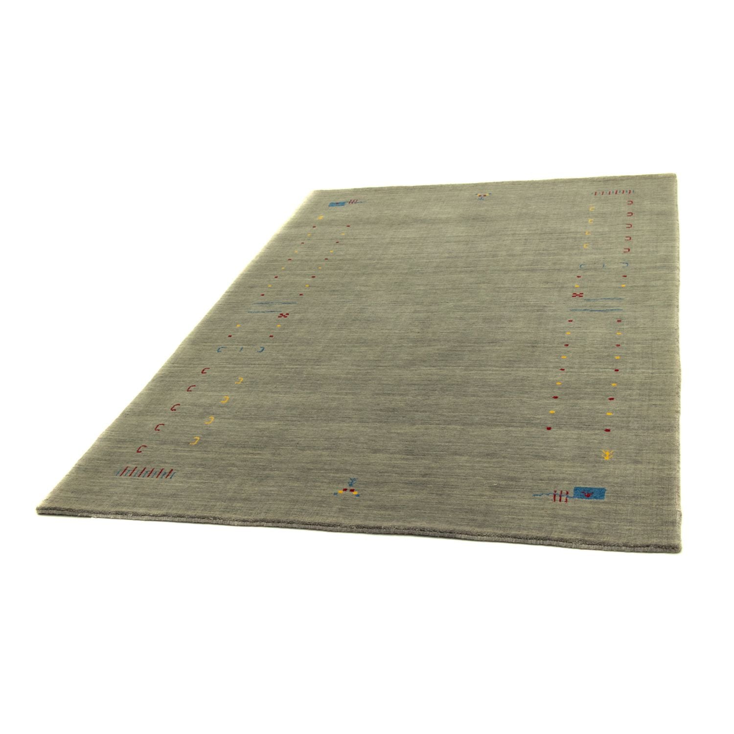 Alfombra Gabbeh - Softy - 201 x 141 cm - plata