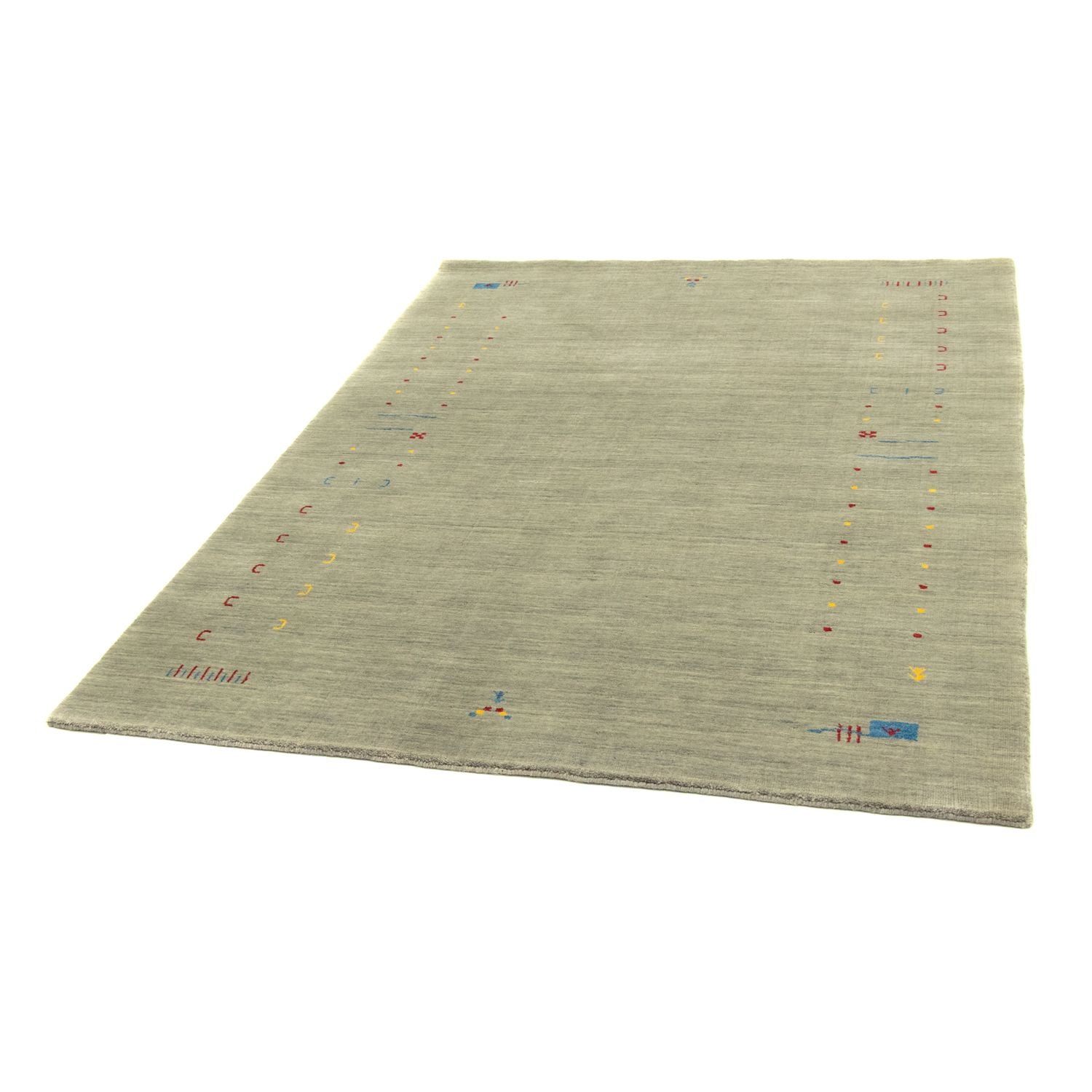 Alfombra Gabbeh - Softy - 202 x 143 cm - plata