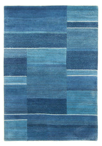 Alfombra de Nepal - 181 x 123 cm - azul