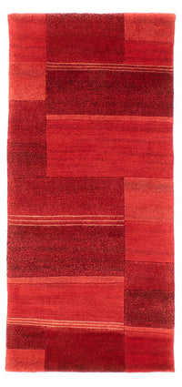 Alfombra de pasillo Alfombra de Nepal - 142 x 72 cm - rojo