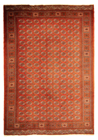 Alfombra Turkaman - 333 x 260 cm - rojo oscuro