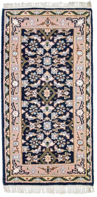 Alfombra oriental - 160 x 90 cm - azul
