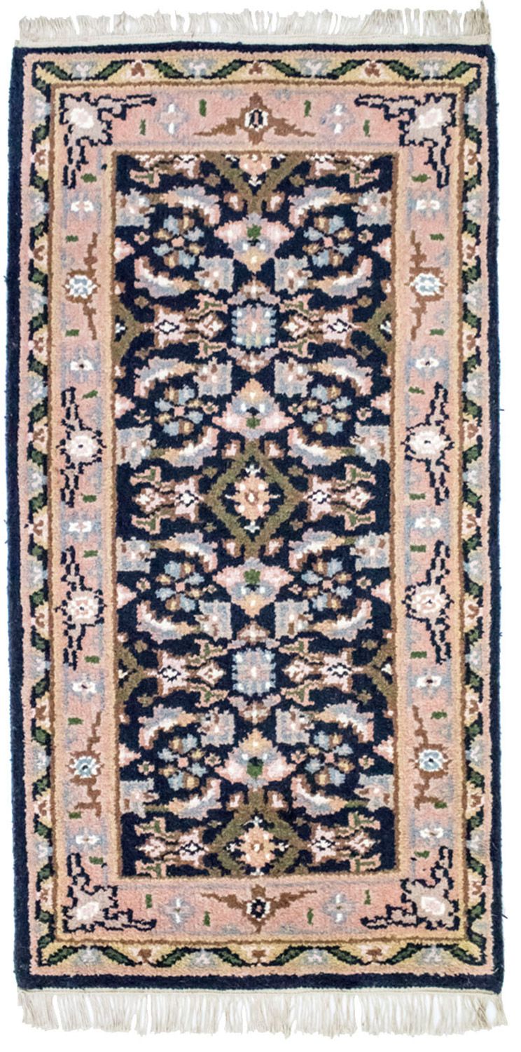 Alfombra oriental - 160 x 90 cm - azul