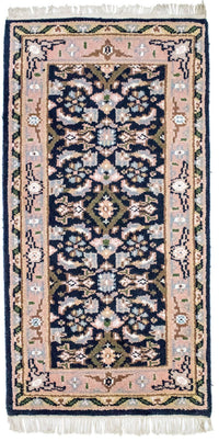 Alfombra oriental - 160 x 90 cm - azul