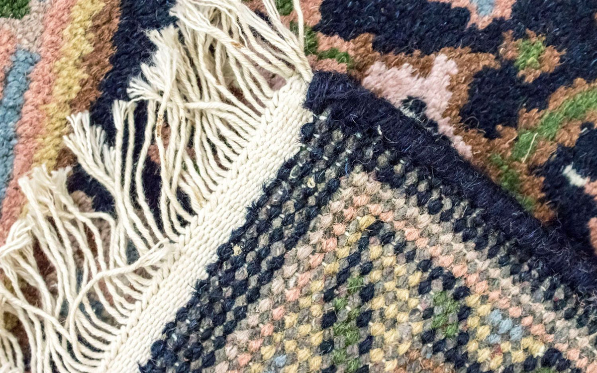 Alfombra oriental - 160 x 90 cm - azul