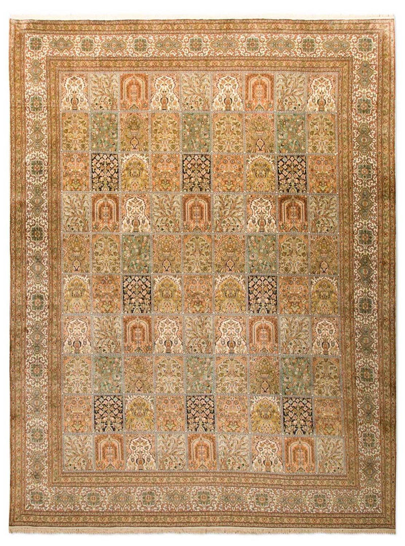 Alfombra de seda - Seda de Cachemira - 328 x 240 cm - multicolor