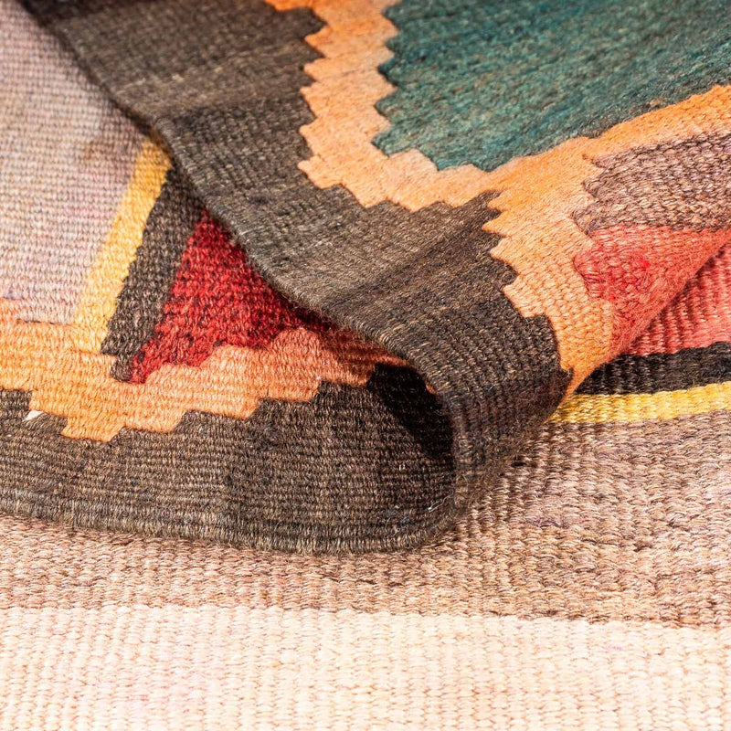 Alfombra de pasillo Alfombra Kelim - Antigua - 250 x 120 cm - multicolor