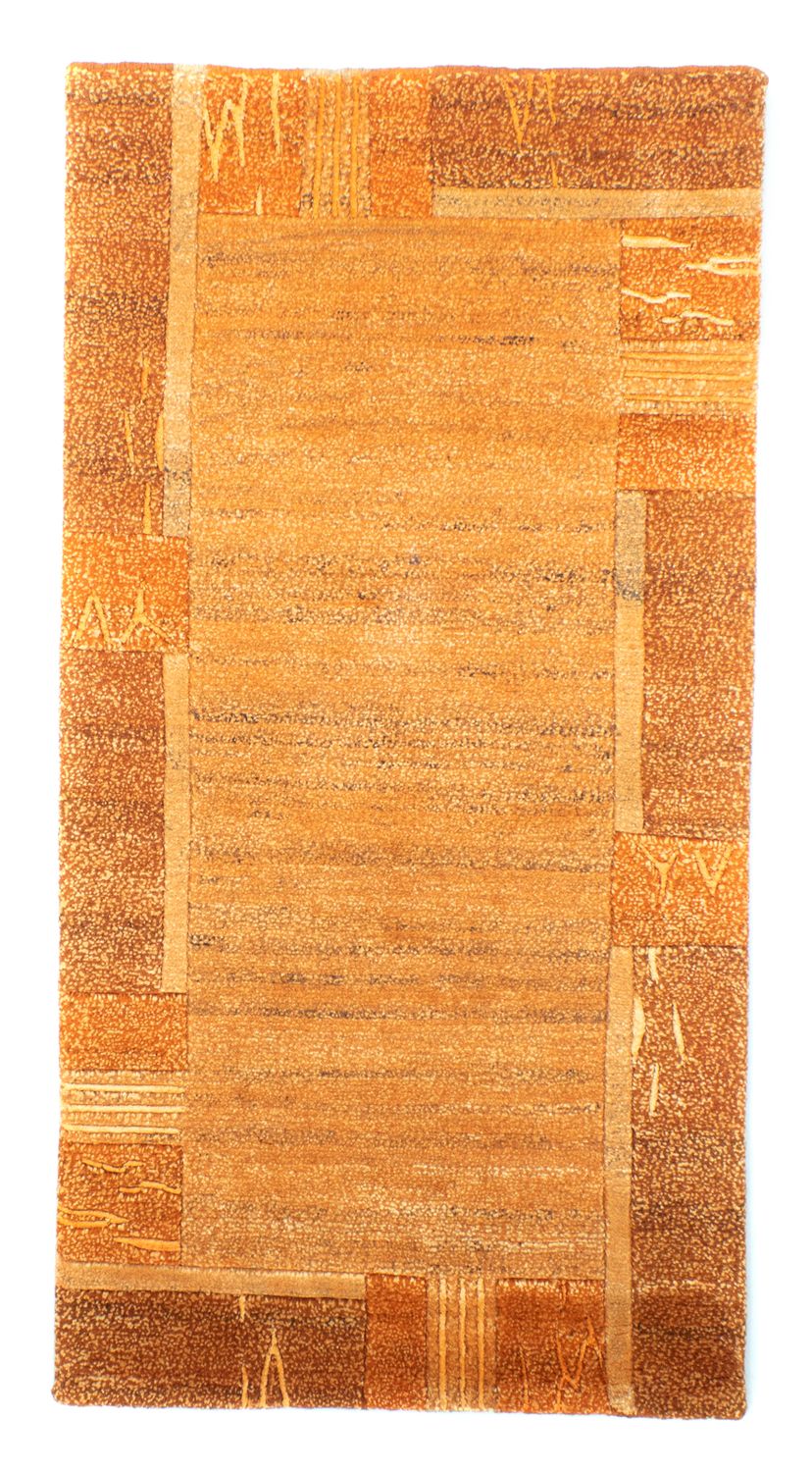 Alfombra de Nepal - 140 x 72 cm - naranja