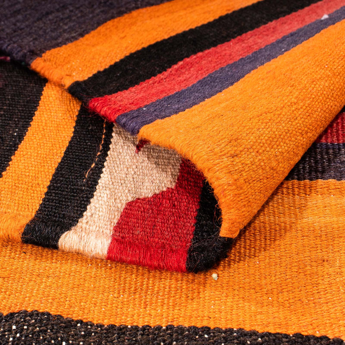 Alfombra de pasillo Alfombra Kelim - Antigua - 295 x 120 cm - multicolor