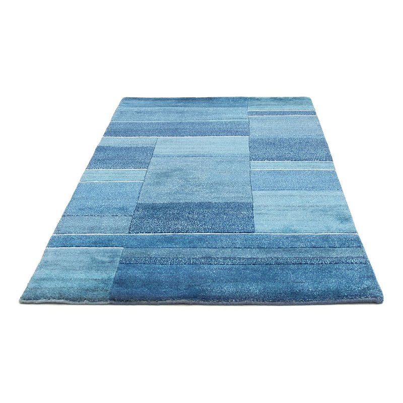 Alfombra de Nepal - 181 x 119 cm - azul