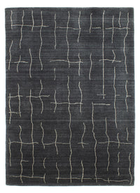 Alfombra de Nepal - 200 x 142 cm - gris