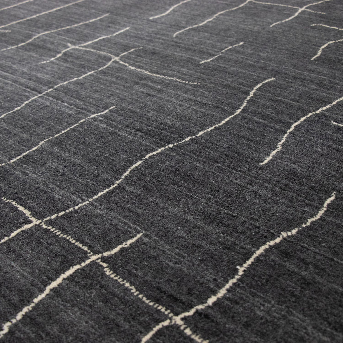 Alfombra de Nepal - 200 x 142 cm - gris