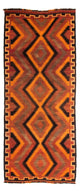 Kilim antiguo Alfombra 320x140cm