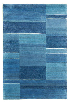 Alfombra de Nepal - 175 x 119 cm - azul
