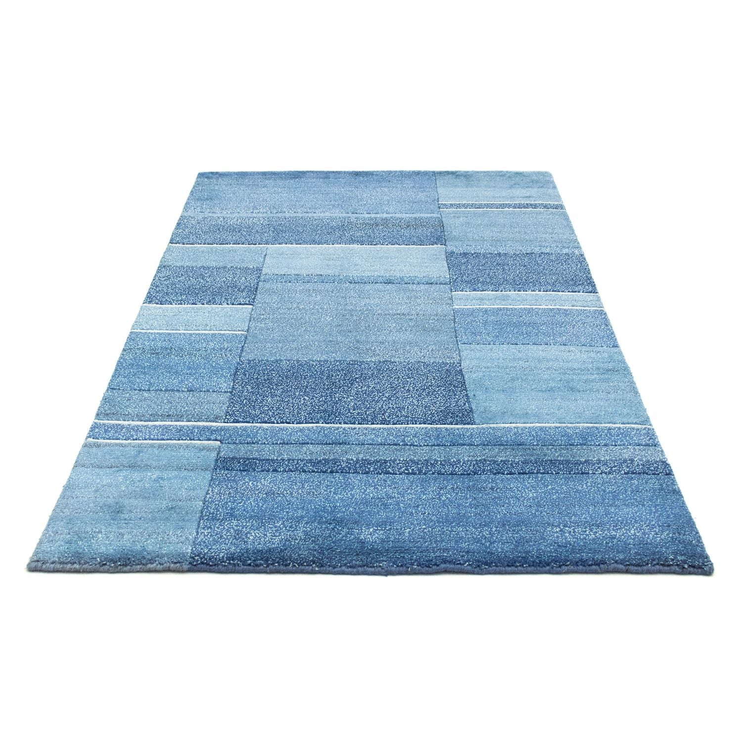 Alfombra de Nepal - 181 x 121 cm - azul