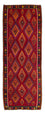Alfombra de pasillo Alfombra Kelim - Antigua - 380 x 144 cm - multicolor