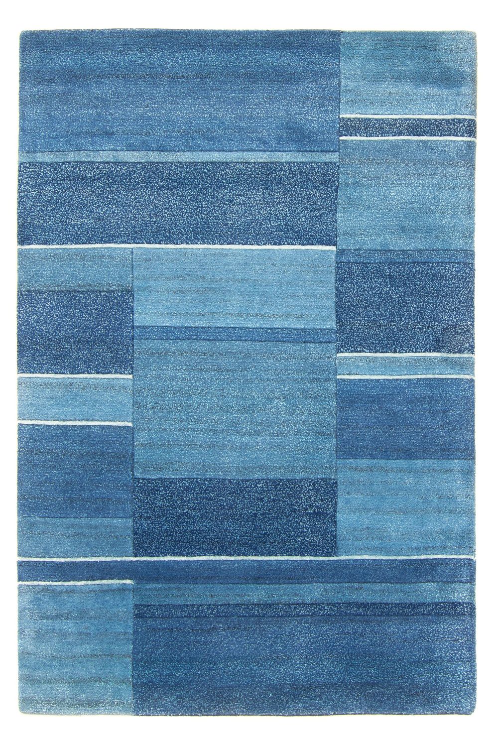 Alfombra de Nepal - 181 x 121 cm - azul