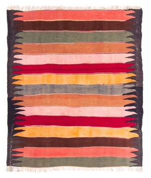 Alfombra Kelim - Antigua - 160 x 130 cm - multicolor