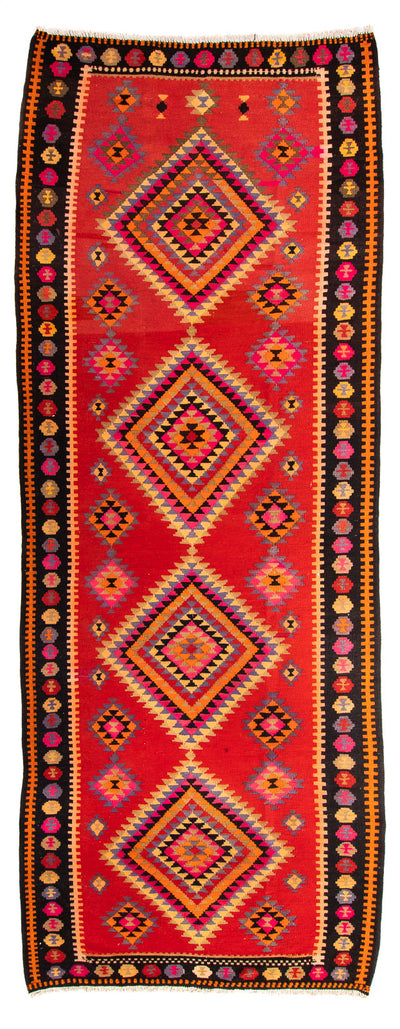 Kilim antiguo Alfombra 155x400cm