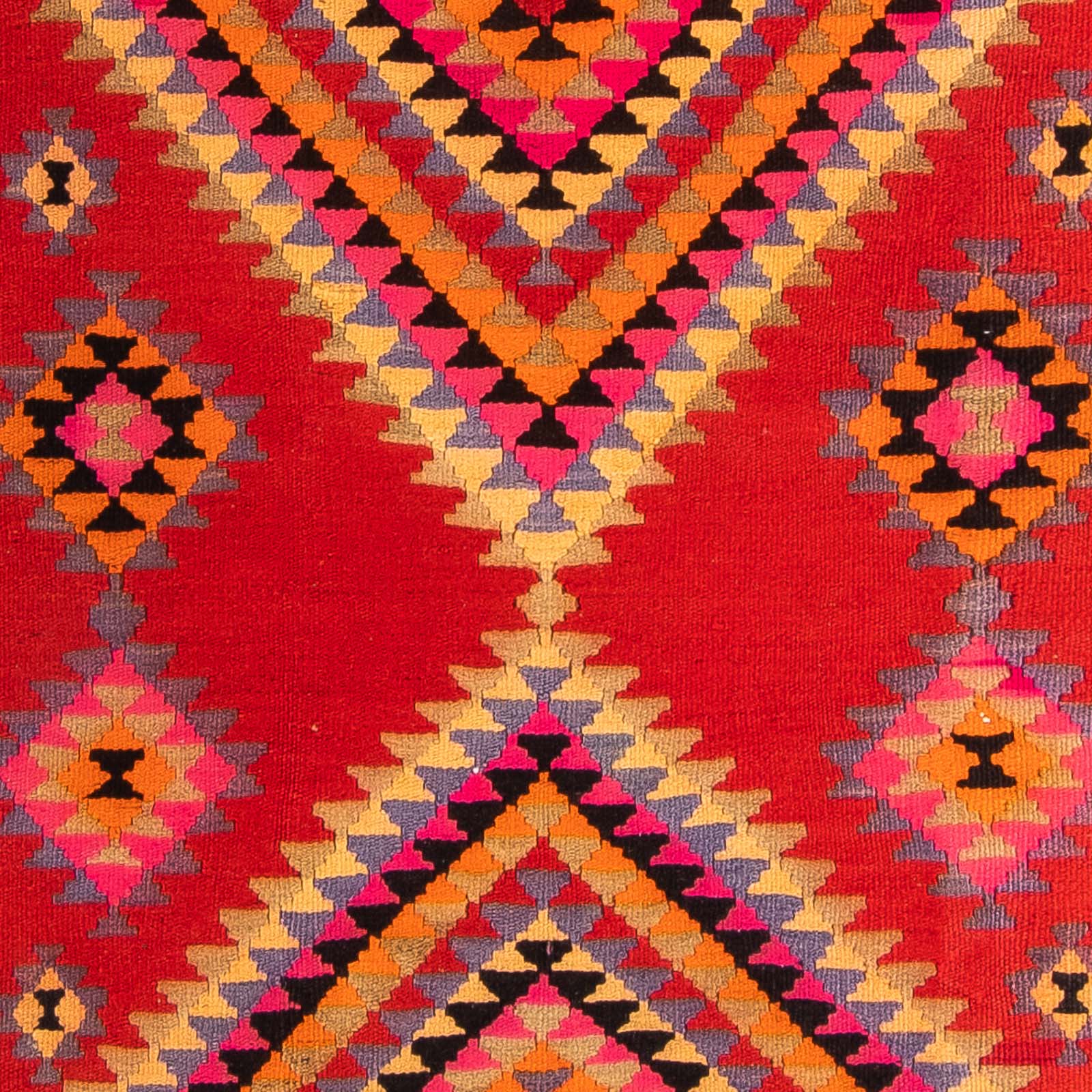 Alfombra de pasillo Alfombra Kelim - Antigua - 400 x 155 cm - multicolor