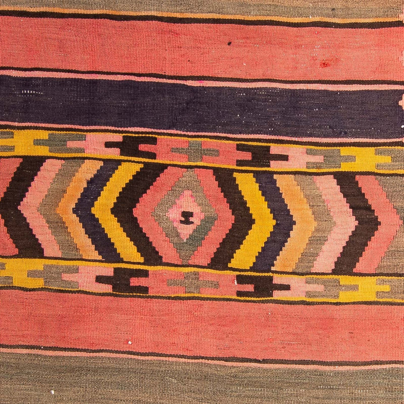 Alfombra de pasillo Alfombra Kelim - Antigua - 300 x 125 cm - multicolor