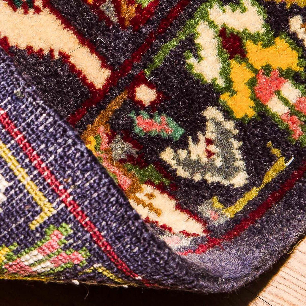 Alfombra persa - Clásica - 90 x 70 cm - azul oscuro