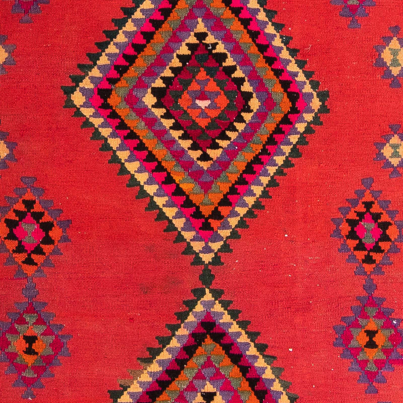Alfombra de pasillo Alfombra Kelim - Antigua - 390 x 155 cm - multicolor