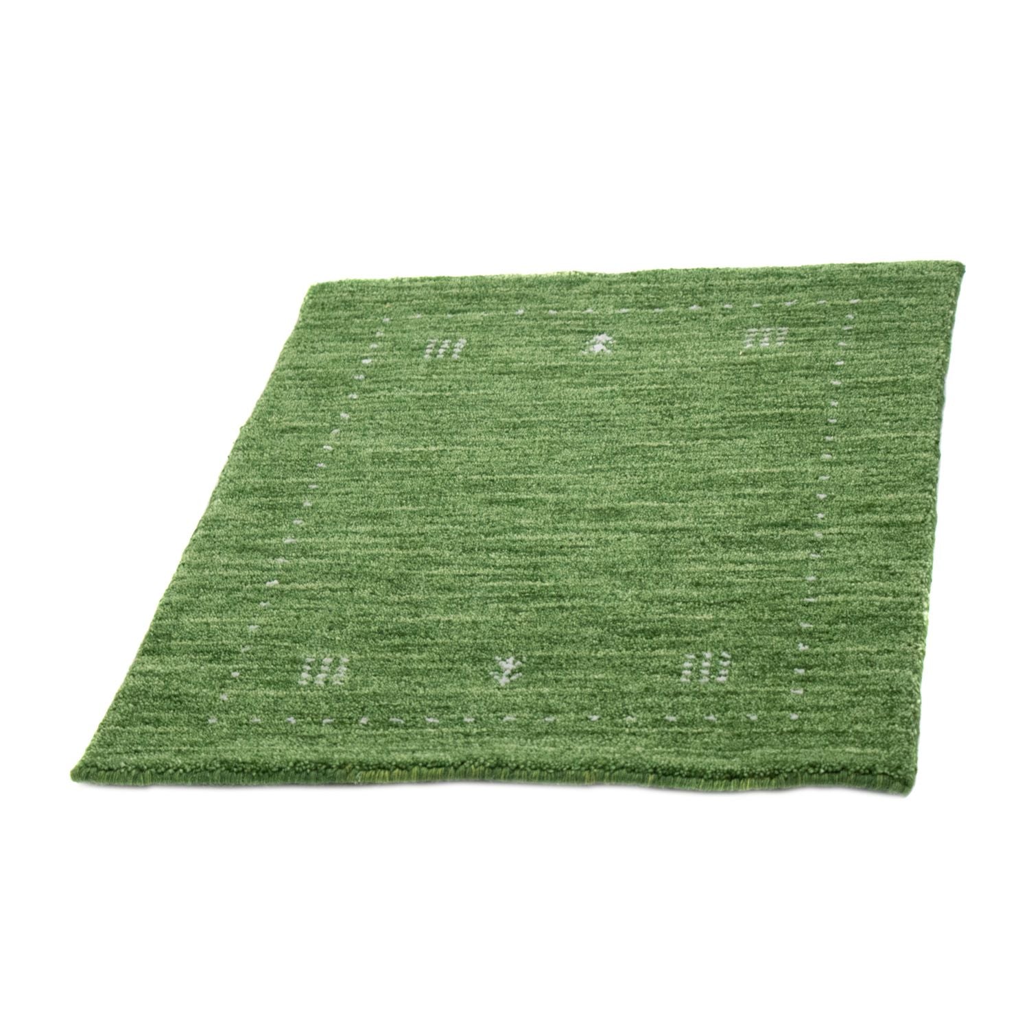 Alfombra Gabbeh - Softy - 88 x 62 cm - verde