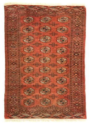 Alfombra Turkaman - 174 x 128 cm - rojo