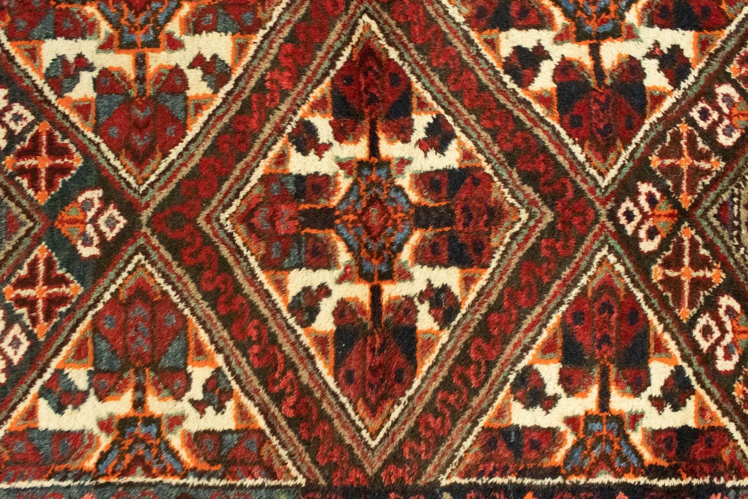 Alfombra persa - Nómada - 144 x 98 cm - rojo