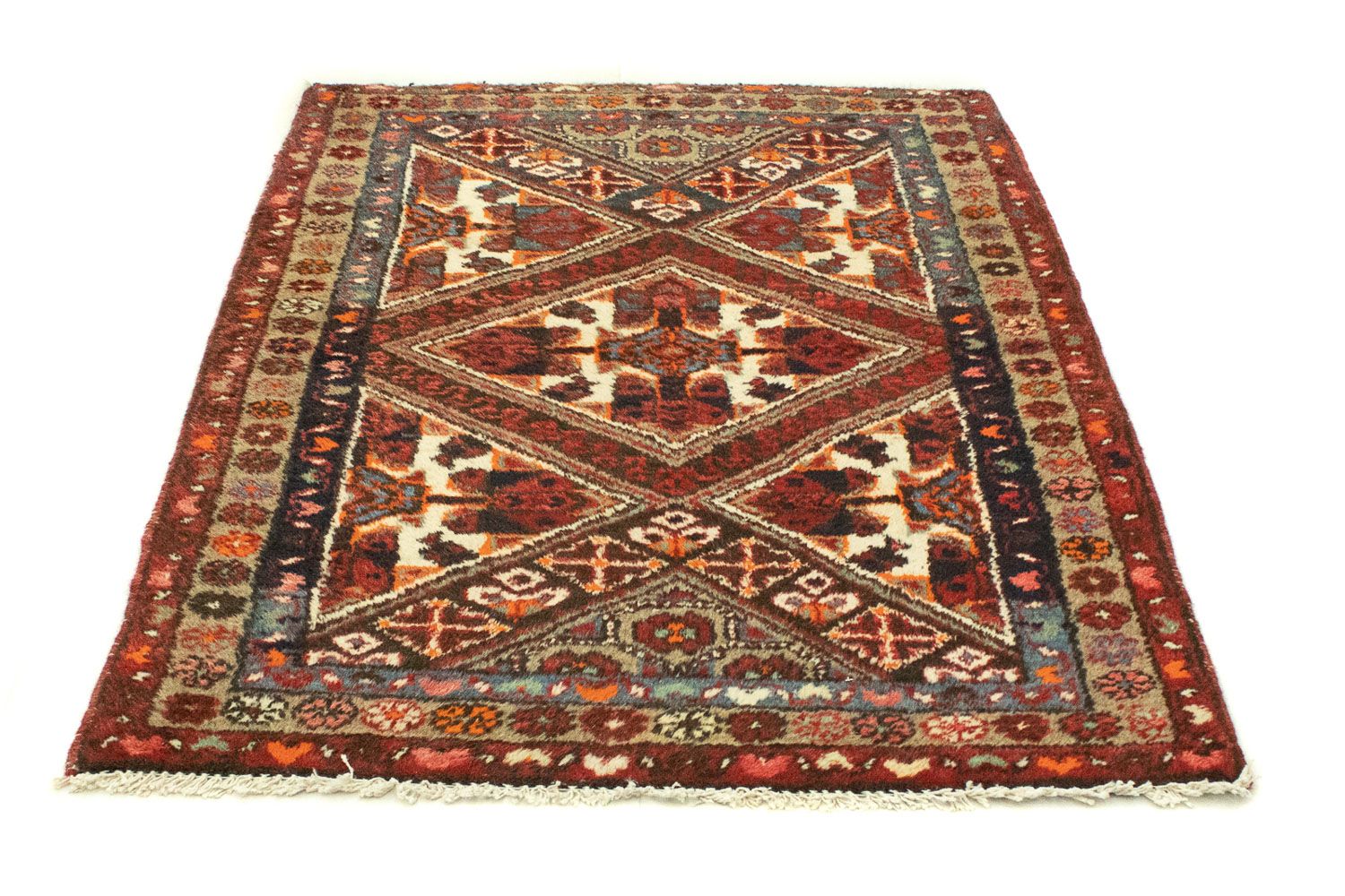 Alfombra persa - Nómada - 144 x 98 cm - rojo