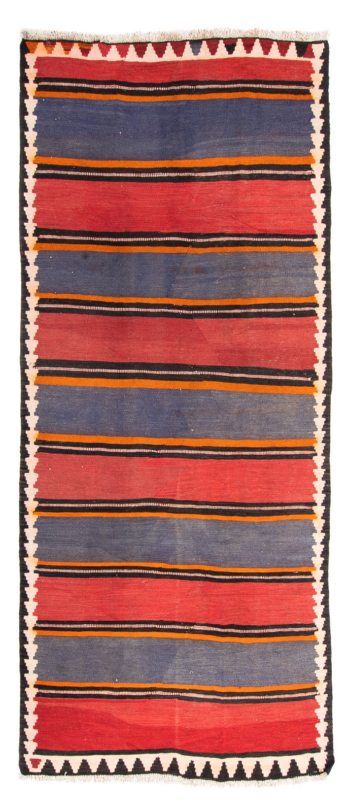Alfombra de pasillo Alfombra Kelim - Antigua - 290 x 130 cm - multicolor