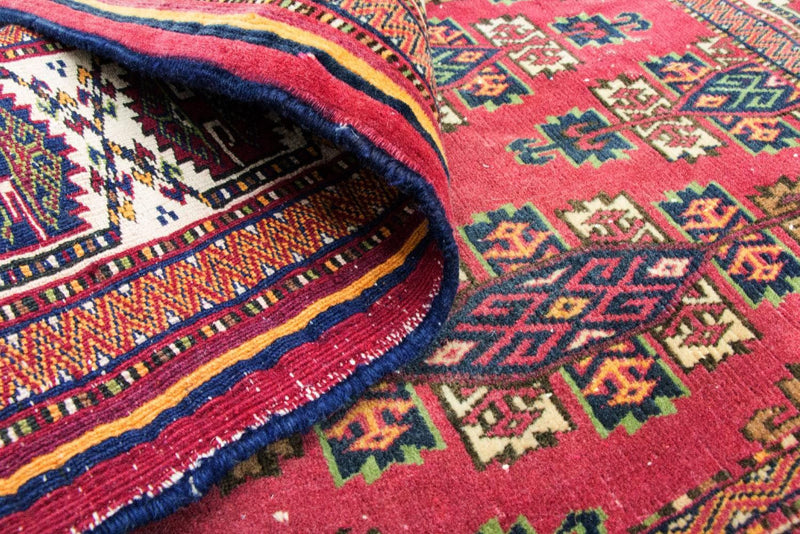 Alfombra afgana - Bukhara - 106 x 94 cm - rojo