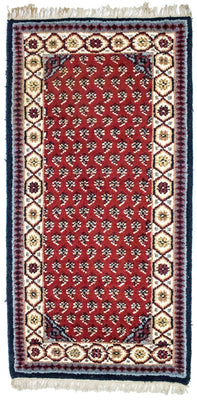 Alfombra oriental - 160 x 90 cm - rojo