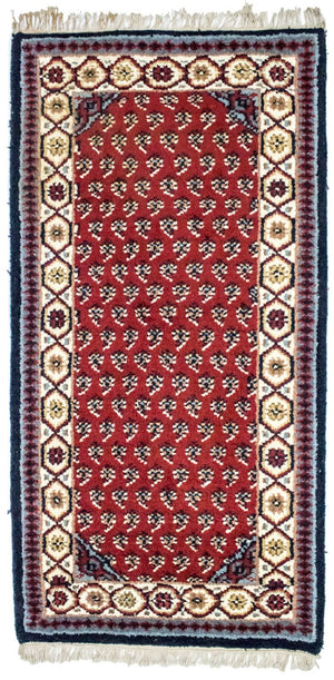 Alfombra oriental - 160 x 90 cm - rojo