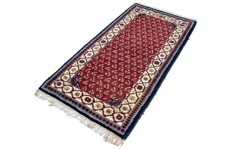 Alfombra oriental - 160 x 90 cm - rojo