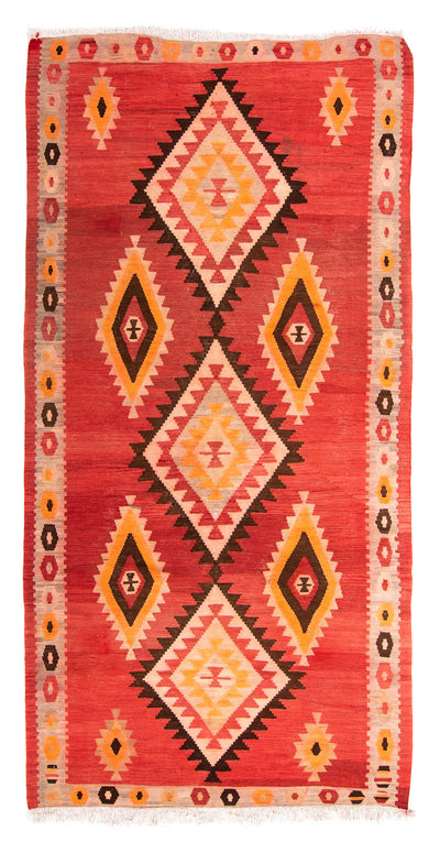 Kilim antiguo Alfombra 142x283cm