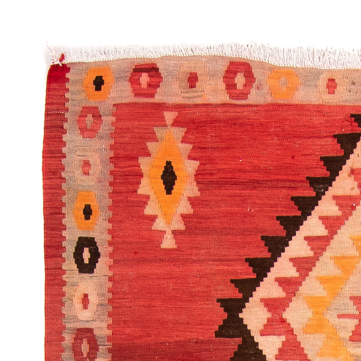 Kilim antiguo Alfombra 142x283cm