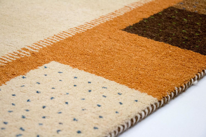 Alfombra Gabbeh - Indus - 243 x 171 cm - beige