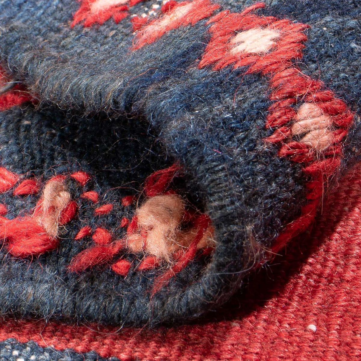 Alfombra de pasillo Alfombra Kelim - Antigua - 420 x 160 cm - azul oscuro